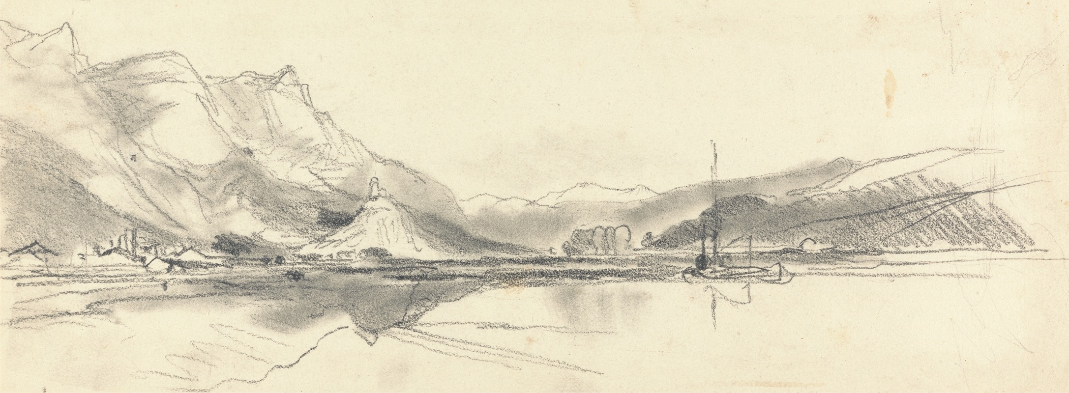 On the Rhine by Уильям Джеймс Мюллер, 1834 — digital art print download