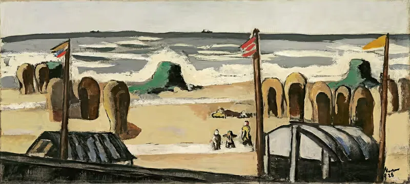 Серый пляж by Макс Бекманн, 1928 — digital art print download