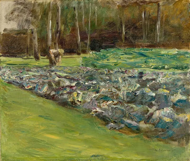 Мужчина в капустном поле – Ванзееgarten by Макс Либерман, 1917 — digital art print download