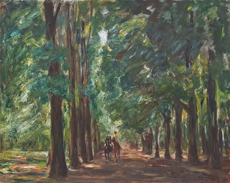 Reiter in der Allee bei Sakrow — Max Liebermann