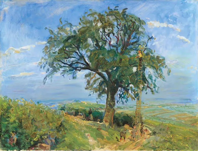 Fruit harvest in the Palatinate (The pear tree) — Max Slevogt