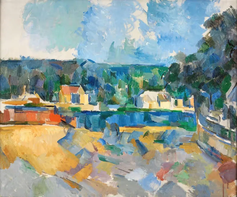 On the Banks of a River — Paul Cézanne