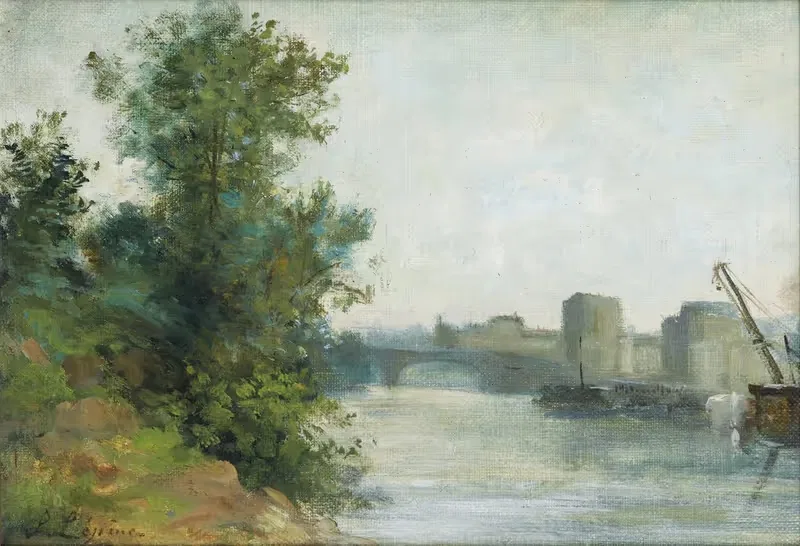 La Seine au pont de Neuilly — Stanislas Lépine