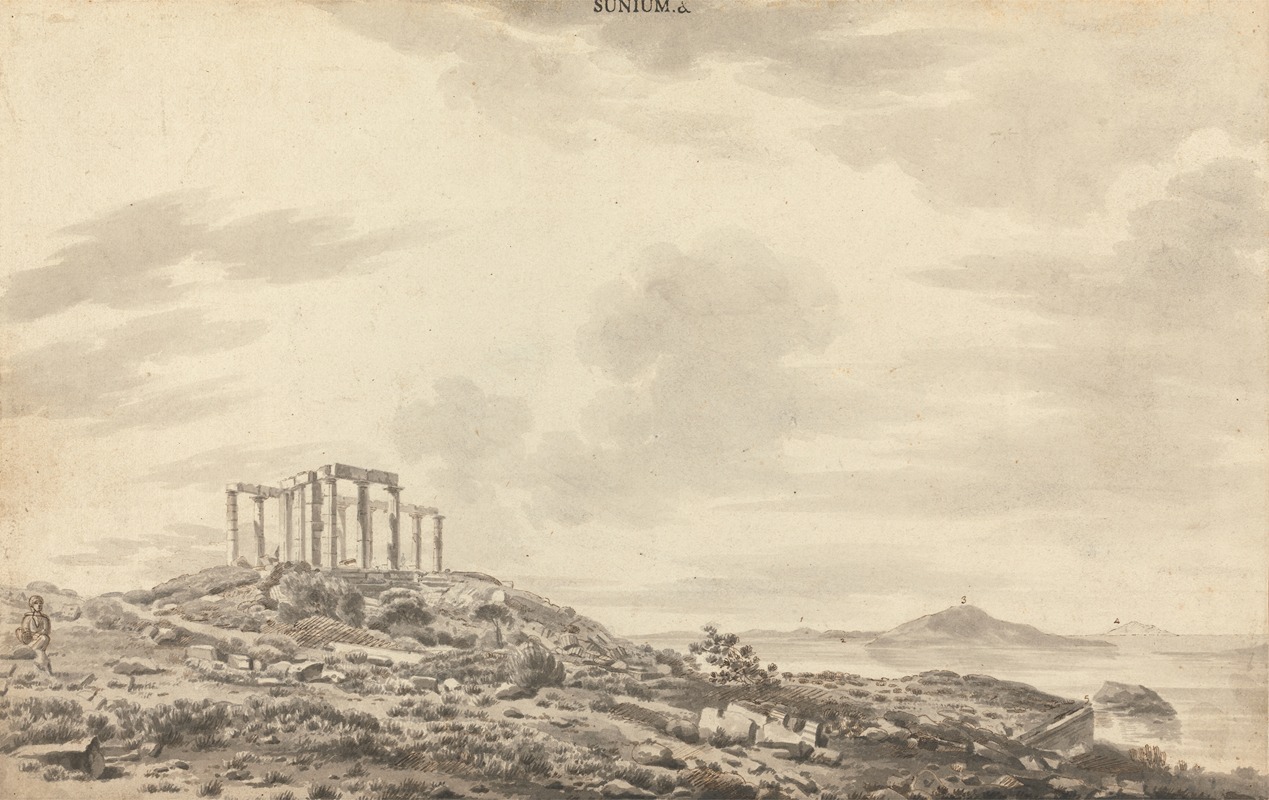Landscape with Temple Ruins at Sunium — Уильям Парс