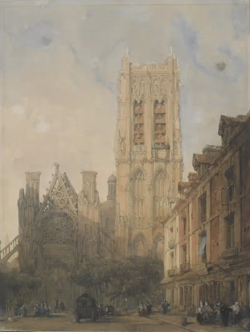 Church of St. Jacques, Dieppe — David Roberts