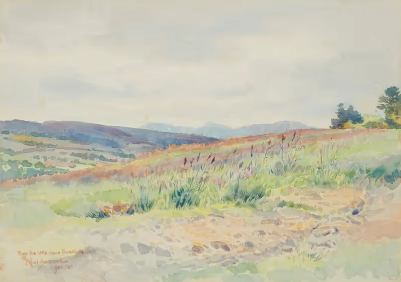 С холмов над Данблейном by Эдвард Барро, 1883 — digital art print download