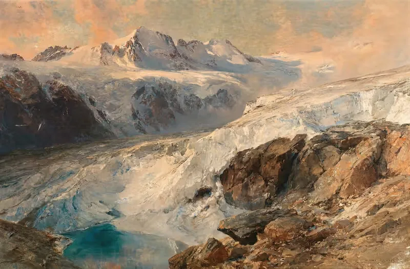 Ледник Гранд Круа, Когне by Эдвард Теодор Комптон, 1909 — digital art print download