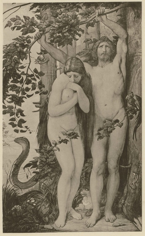 Adam und Eva by Eduard von Steinle — digital art print download