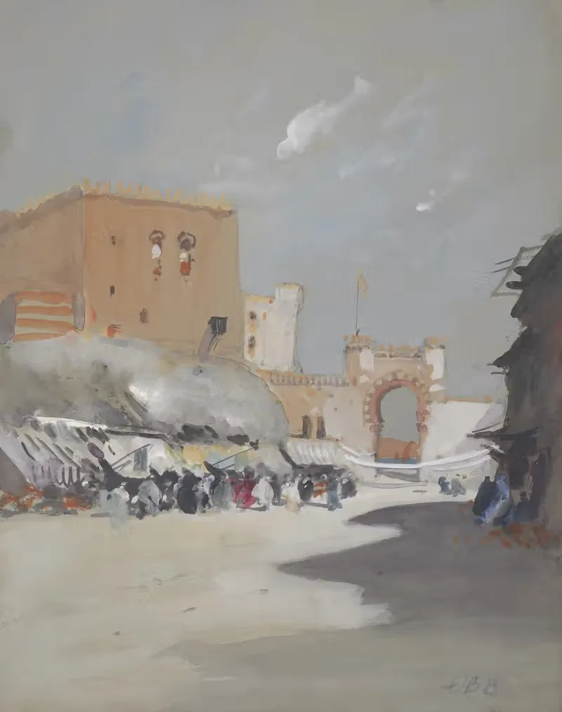 Village on the Red Sea — Hercules Brabazon Brabazon