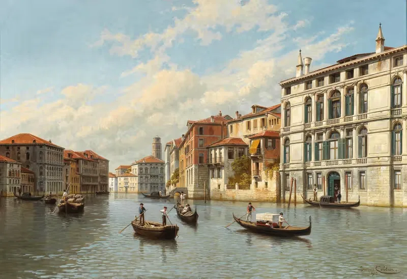 Venice, the Grand Canal — Jacques François Carabain