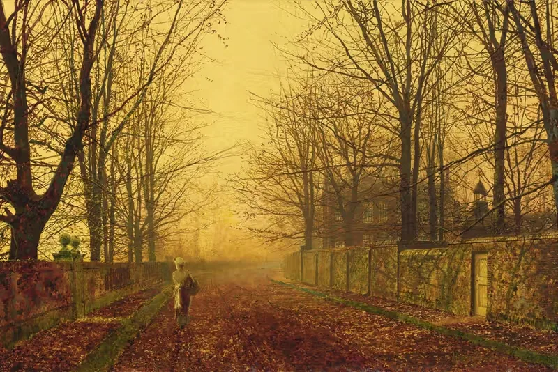 A Golden Idyll by John Atkinson Grimshaw — digital art print download