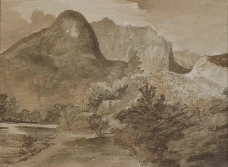 Замок Краг, Борроудейл by Джон Констебл, 1806 — digital art print download