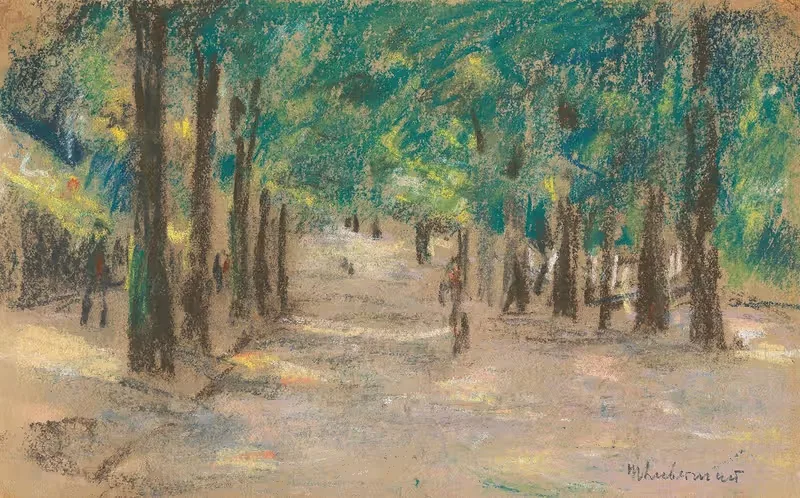 Аллея (вероятно, в Харлеме) by Макс Либерман, 1907 — digital art print download