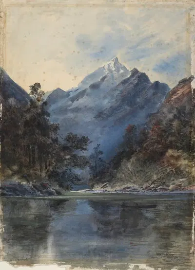 On the Arthur River by William Mathew Hodgkins, 1877 — digital art print download