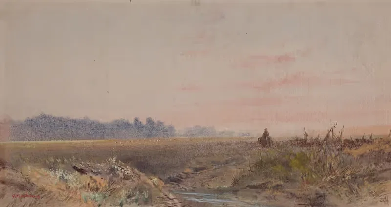 Taieri Plains, Otago by William Mathew Hodgkins — digital art print download