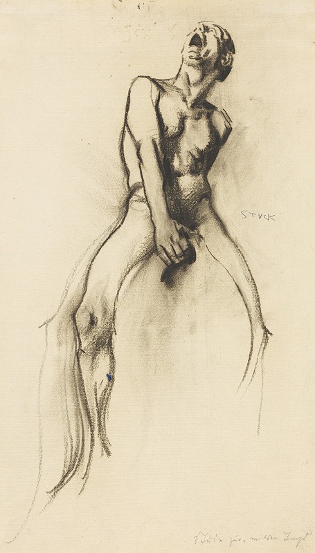 Reiterskizze für 'Wilde Jagd' — Franz von Stuck