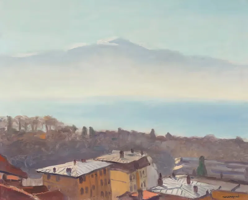 Крыши Уши и Леман by Альбер Марке, 1936 — digital art print download