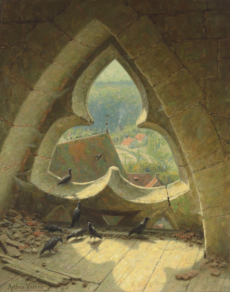 Сквозь окно by Артур Вассе, 1926 — digital art print download