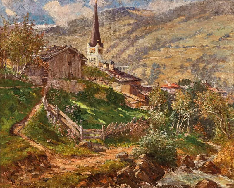 A view of Bad Hofgastein — Bertha von Tarnoczy