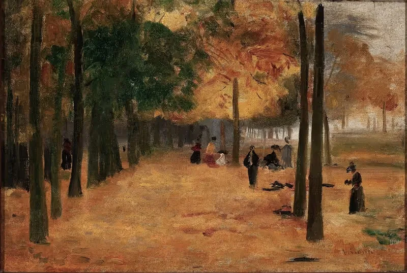 Песня Люксембурга (Осень) by Элизеу Висконти, 1895 — digital art print download