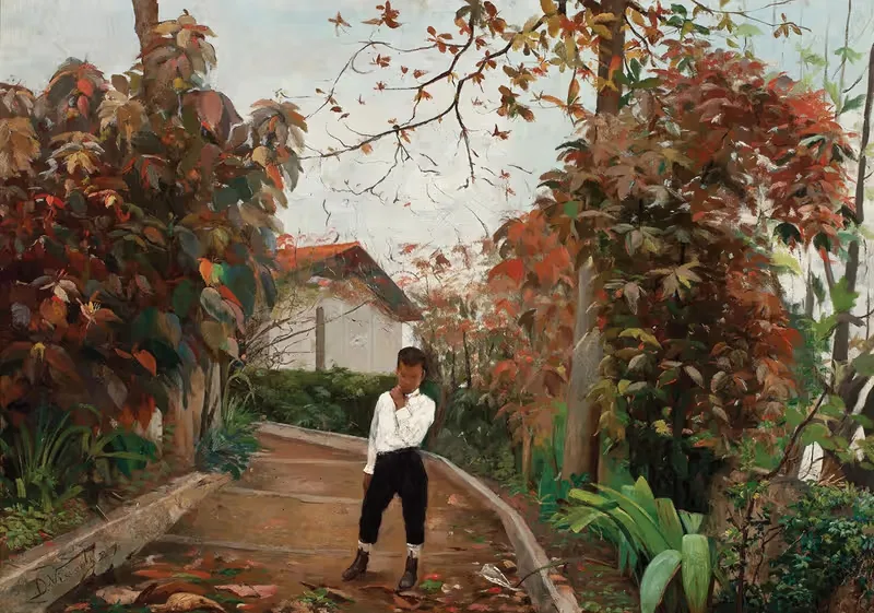 Мальчик на склоне by Элизеу Висконти, 1889 — digital art print download