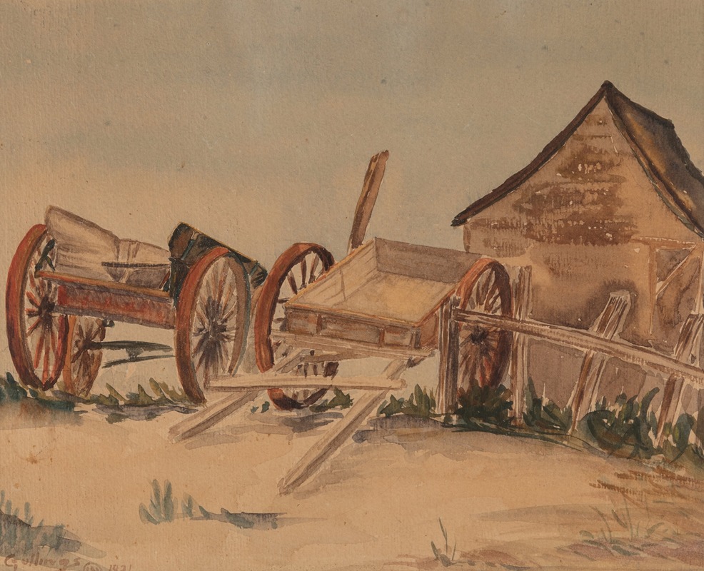 Вагончики by Эллинг Уильям Голлингс, 1921 — digital art print download