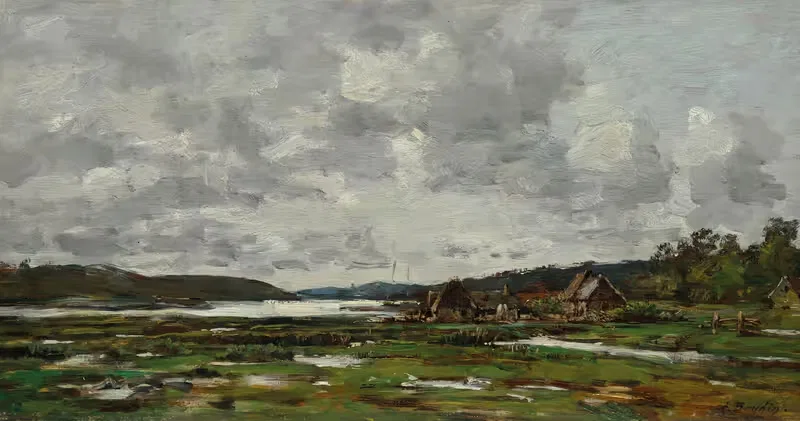 Paysage Breton by Eugène Boudin — digital art print download