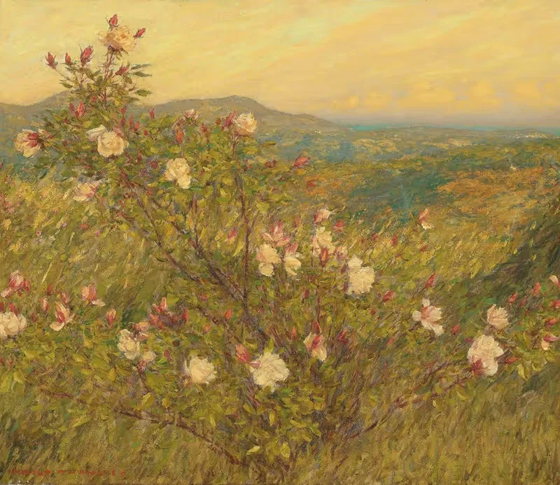 Neglected roses, Provence by Henry Herbert La Thangue — digital art print download