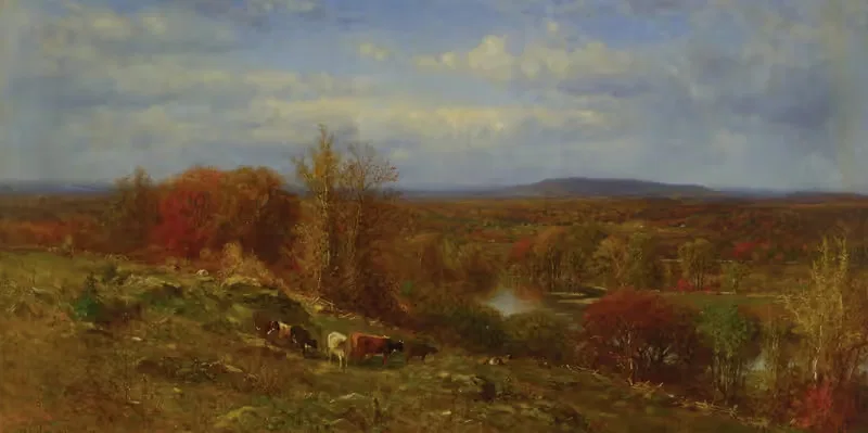 Осенний пейзаж by Джеймс Макадугал Харт, 1867 — digital art print download