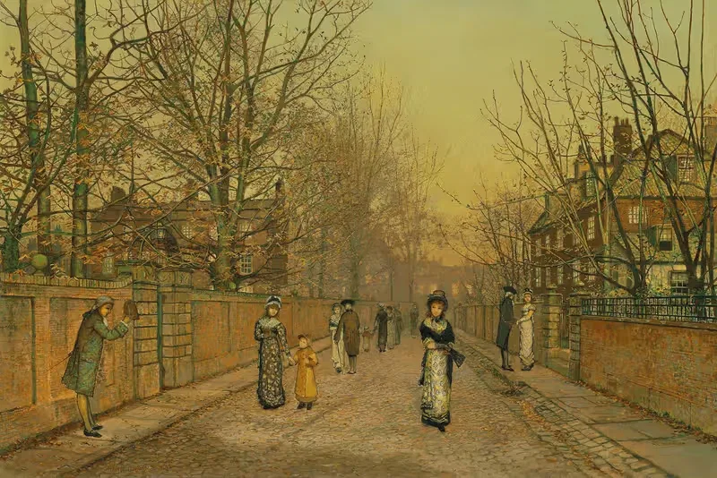 Приветствие by Джон Аткінсон Гримшоу, 1881 — digital art print download