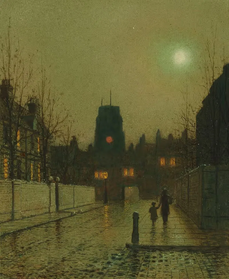 Old Chelsea by John Atkinson Grimshaw — digital art print download