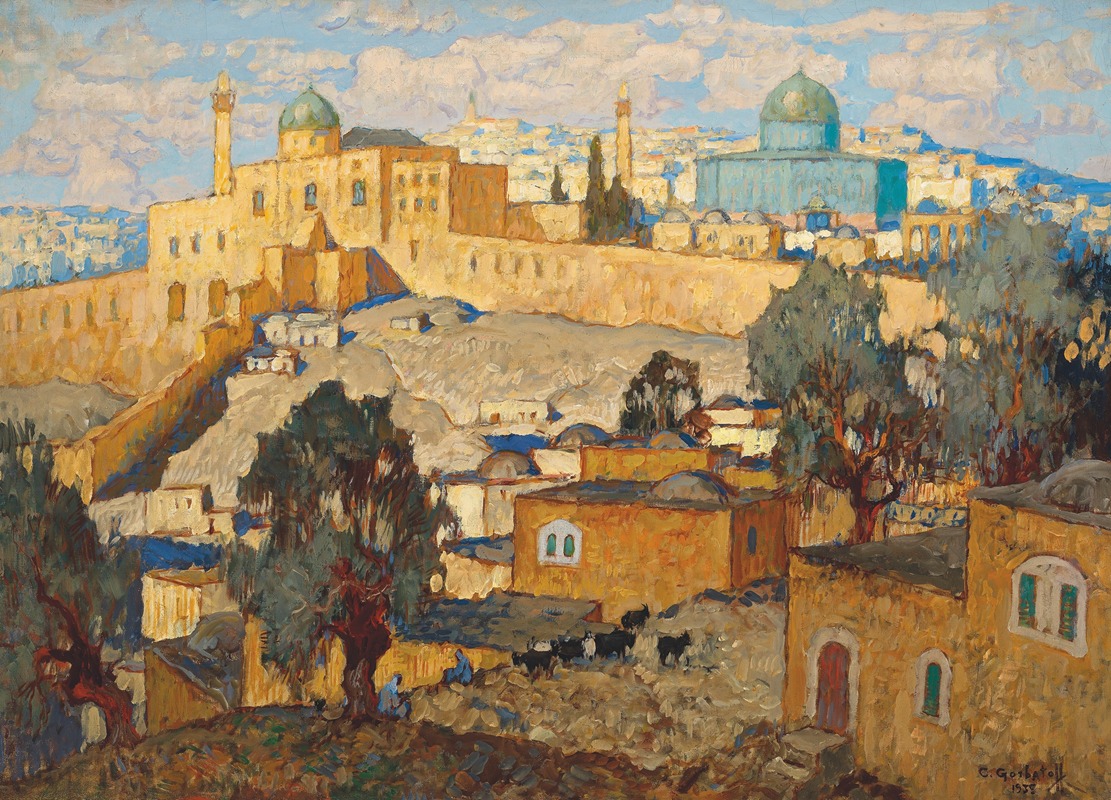 Jerusalem by Konstantin Ivanovich Gorbatov, 1935 — digital art print download