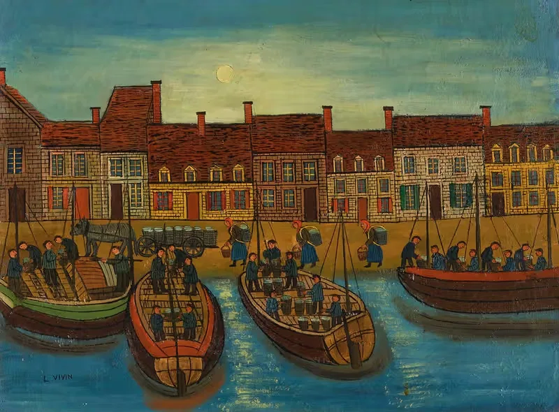 Port breton by Louis Vivin — digital art print download