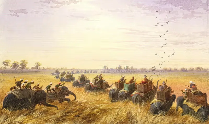 Проезд через джунгли в Деван Сарай by Николай Шевалье, 1870 — digital art print download