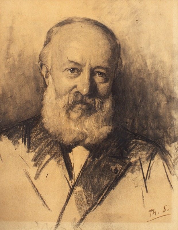 Portret van Michael de Goeje by Тереза Шварце, 1905 — digital art print download