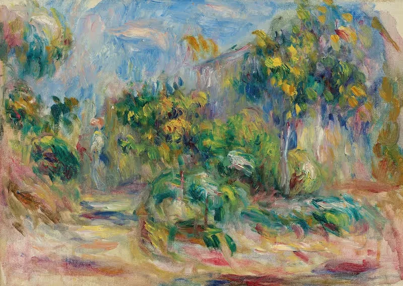 Paysage arboré by Pierre-Auguste Renoir, 1916 — digital art print download