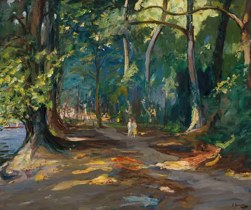 Путь у реки, Мейденхед by Сэр Джон Лавери, 1919 — digital art print download