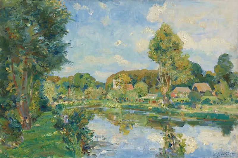 The Avon, near Great Dunsford — Wilfrid Gabriel de Glehn