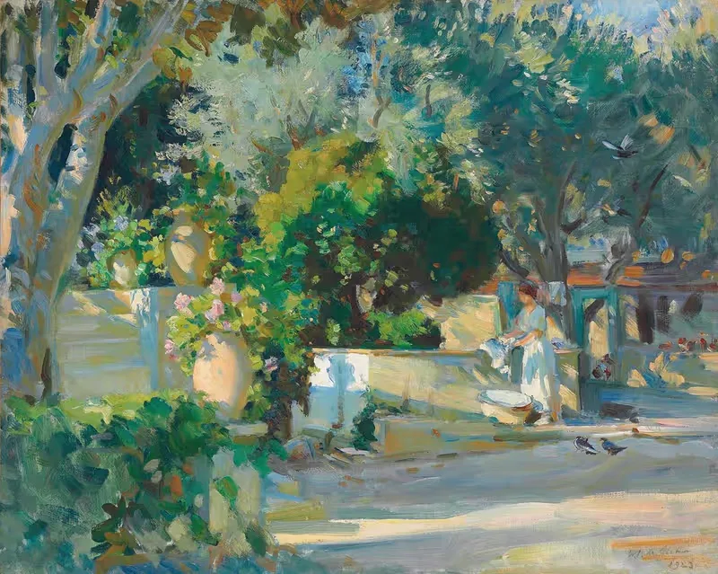 Wash day by Wilfrid Gabriel de Glehn, 1923 — digital art print download