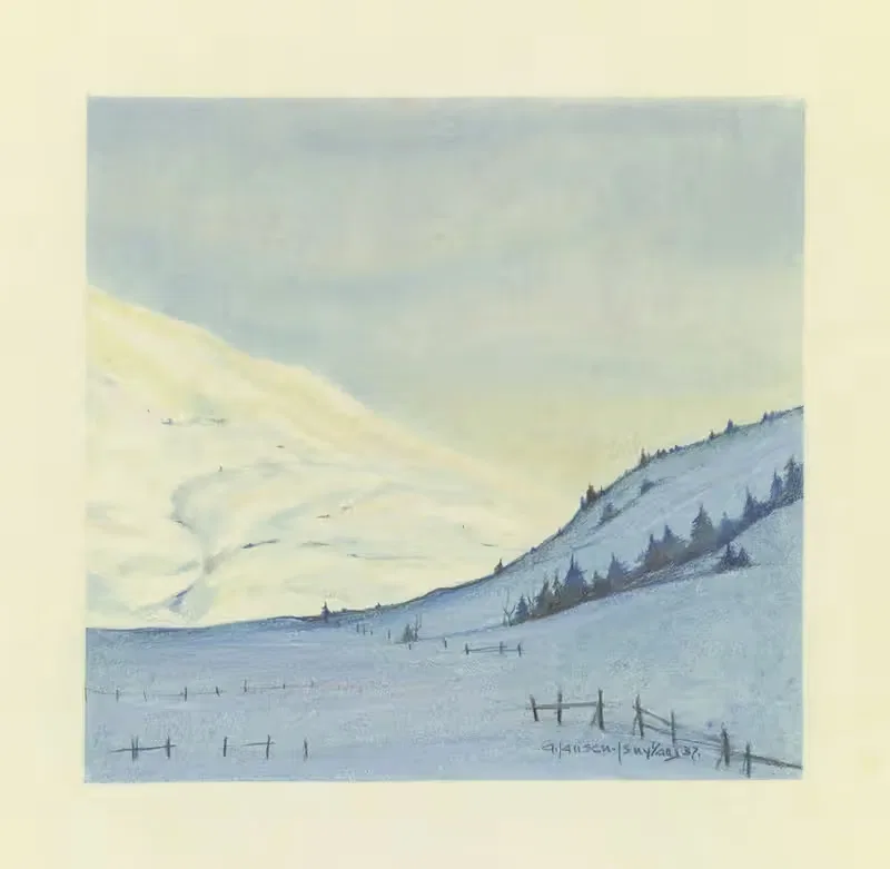 Вечер в Алльгейских горах by Адольф Янсен, 1937 — digital art print download