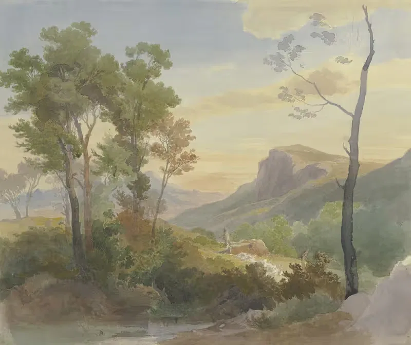 Italienische Gebirgslandschaft — Carl Hummel