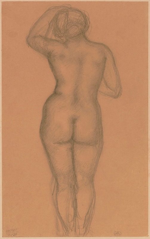 Nude Seen from the Back by Aristide Maillol — digital art print download
