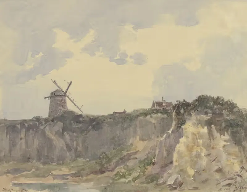Küstenlandschaft der Bonne Nuit Bay — Friedrich Ernst Morgenstern