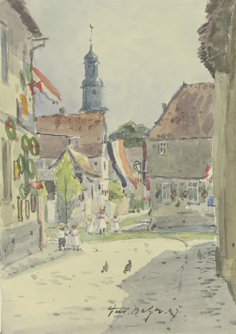 Parish fair in Rockenhausen — Ferdinand Balzer
