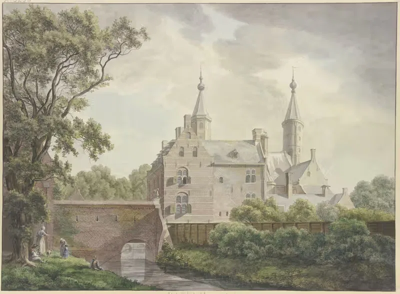 Замок в Хемстеде by Франциск Андреас Милац, 1801 — digital art print download