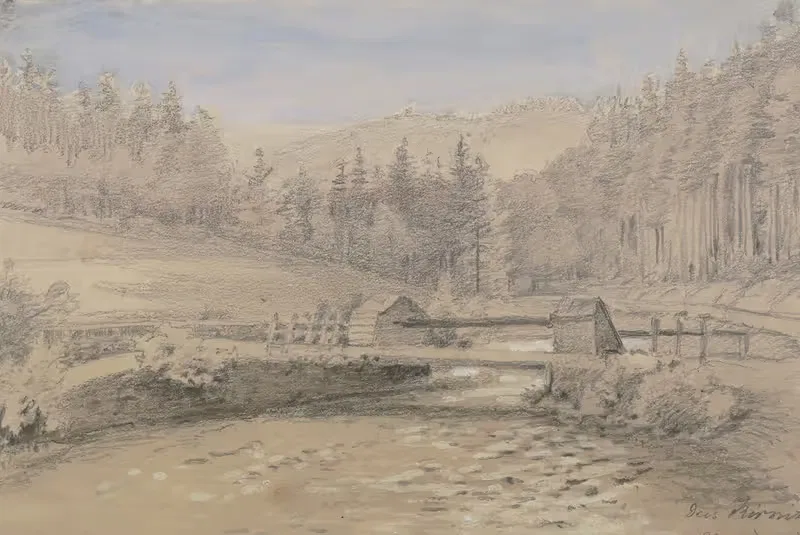 Долина Кирницштадт у Шандау by Фридрих Эйген Пейперс, 1873 — digital art print download