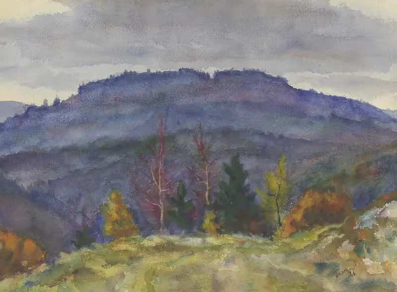 Горно-лесной пейзаж by Фридрих Мук, 1926 — digital art print download