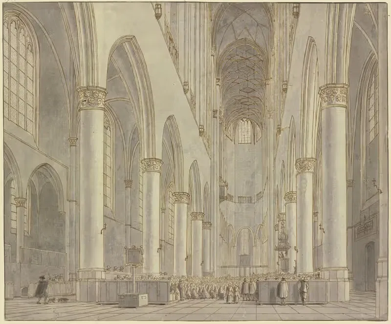 Blick in die St.-Bavo-Kirche in Haarlem — Hendrick Cornelisz. van Vliet