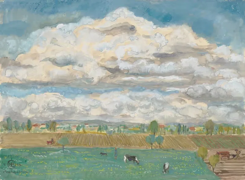 Felder und Wiesen bei Montauban — Hermann Lismann