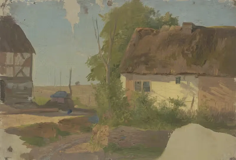 Farm house by Jakob Becker — digital art print download